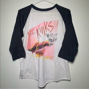 AUTHENTIC VINTAGE 1984 The Kinks Word Of Mouth Tour Band Tee